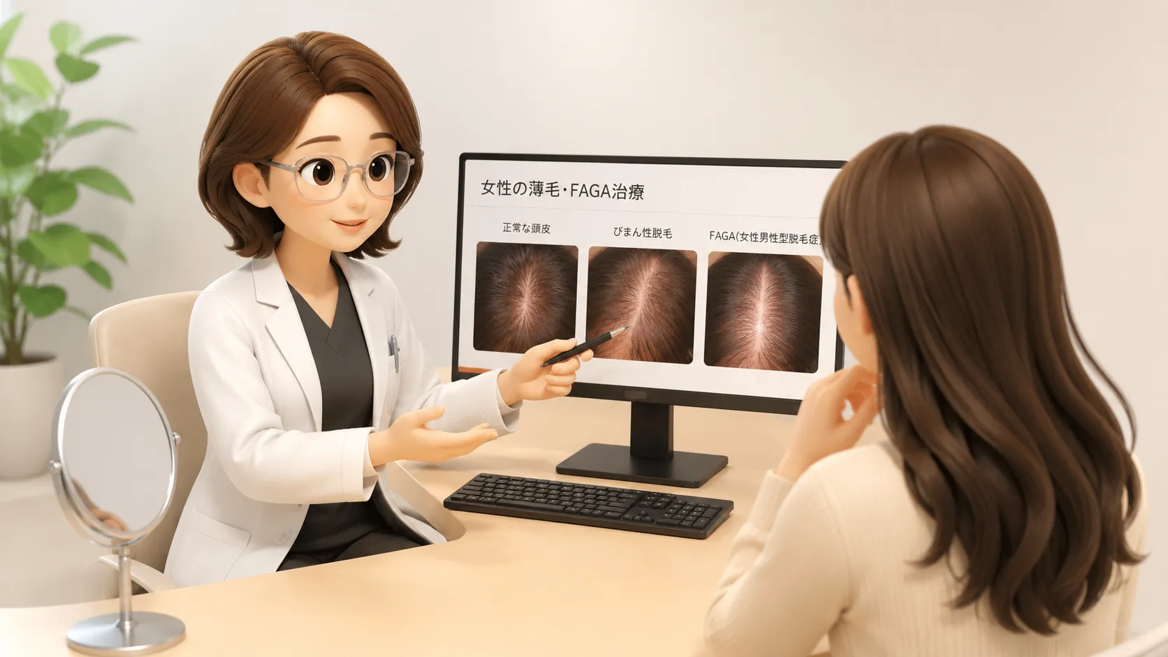女性の薄毛・FAGA治療