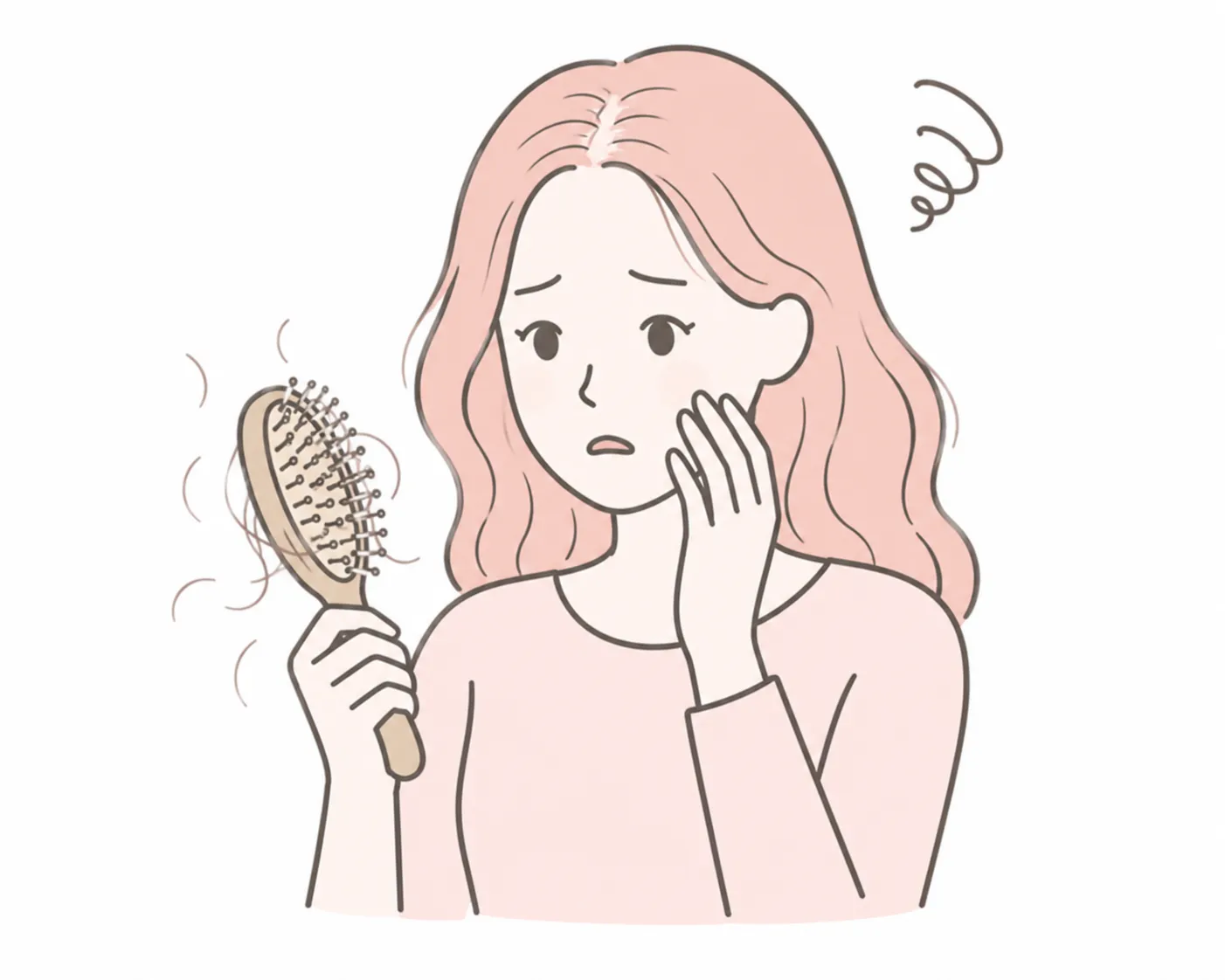 抜け毛が増えて不安になる